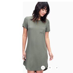 ❌ SOLD ❌ NWT Splendid - Pocket Tee Dress in color Moss Size M